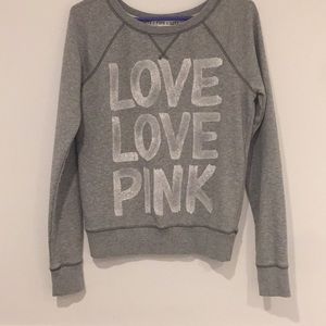 Pink grey sweatshirt   Size S.Petite
